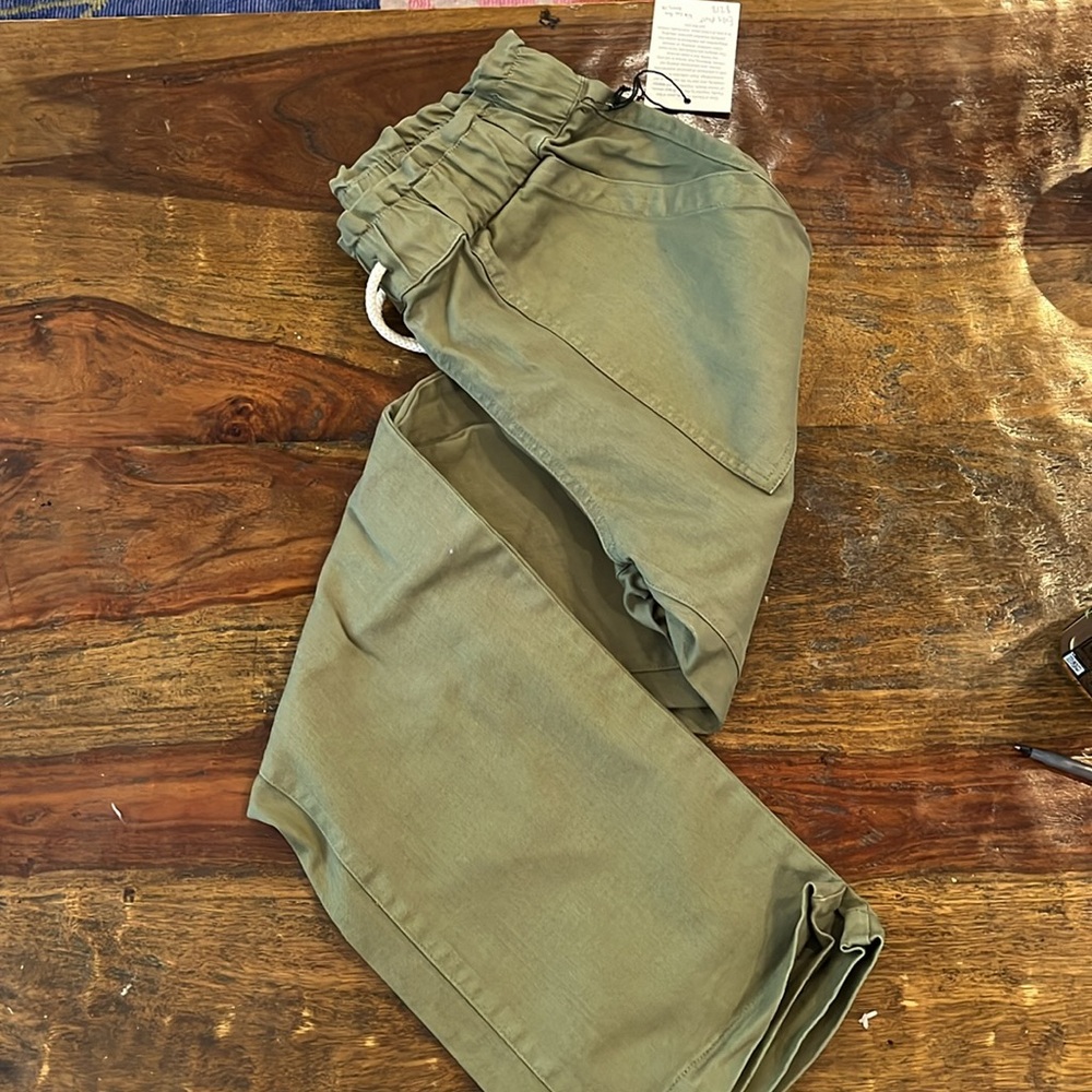 Electric & Rose Olive Green Drawstring Pants - Picture 7 of 7